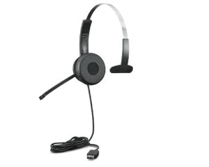 Lenovo 100 Mono Kopfhörer Kabelgebunden Kopfband Büro/Callcenter USB Typ-A Schwarz