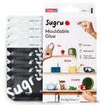 tesa Sugru formbarer Allzweckkleber 8er Schwarz/Weiss