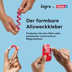 tesa Sugru formbarer Allzweckkleber 8er Schwarz/Weiss