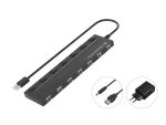 Conceptronic HUBBIES 7-Port-USB-2.0-Hub mit Netzteil