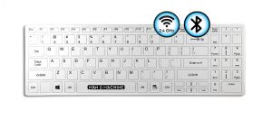 Baaske Medical 2012272 Tastatur Medizinisch RF Wireless + Bluetooth QWERTY Deutsch Weiß