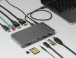 DeLOCK Thunderbolt 3 Dockingstation 8K - Dual DisplayPort / USB / LAN / SD / Audio / PD 3.0