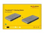DeLOCK Thunderbolt 3 Dockingstation 8K - Dual DisplayPort / USB / LAN / SD / Audio / PD 3.0
