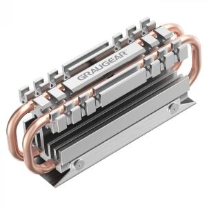 GRAUGEAR G-M2HS06 Computerkühlsystem M.2 NVMe SSD Kühlkörper/Radiator Aluminium, Kupfer