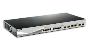 D-Link DXS-1210-12TC/E Netzwerk-Switch Managed L2 10G Ethernet (100/1000/10000) 1U Schwarz, Silber