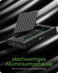 ICY BOX IB-2817MCL-C31, 2-fach M.2 PCIe NVMe CloneStation & DockingStation, USB 3.2 Gen 2 Type-C®/A, für 22x30/42/60/80 mm, Aluminium, schwarz