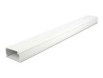 DELOCK Kabelkanal mit Deckel selbstklebend 57x28mm,1m weiß