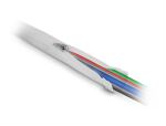DeLOCK Geflechtschlauch mit Reißverschluss hitzebeständig 1 m x 50 mm weiß