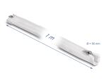 DeLOCK Geflechtschlauch mit Reißverschluss hitzebeständig 1 m x 50 mm weiß