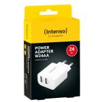 Intenso POWER ADAPTER 2XUSB-A/7802412 Netzteil & Spannungsumwandler Drinnen 24 W Weiß