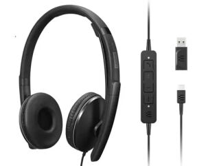 Lenovo 4XD1M39029 Kopfhörer & Headset Kabelgebunden Kopfband USB Typ-C Schwarz