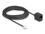 DELOCK Telefonkabel RJ11 Stecker zu RJ45 Buchse schwarz 10m
