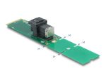 DELOCK Adapter M.2 Key M zu SFF-8643 NVMe 22110 / 2280