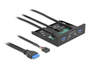 DELOCK 3.5" USB 3.2 Gen 1 Front Panel 2xUSB Typ-A + HD Audio