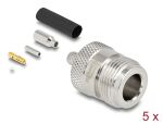 DeLOCK N Buchse zum Crimpen RG-174 / RG-316 mit passendem...