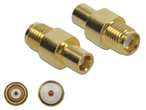 DELOCK Adapter SMA Buchse zu MCX Buchse 10 GHz