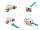 DELOCK Keystone Modul RJ45 Bu zu LSA Cat.6A werkzeugfrei 10S