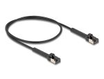 DELOCK RJ45 Netzwerkkabel Cat.8.1 winkelbar bis 40 Gbps 0,5m