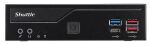 Shuttle Slim PC DH770 , S1700, 2x HDMI, 2x DP , 2x 2.5G LAN, 2x COM, 8x USB, 1x 2.5", 2x M.2, 24/7 Dauerbetrieb, inkl. VESA