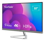 Viewsonic VX3276-4K-MHD-2 Computerbildschirm 81,3 cm (32") 3840 x 2160 Pixel 4K Ultra HD LCD Schwarz, Silber