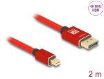 DeLOCK Mini DisplayPort zu DisplayPort Kabel 8K 60 Hz 2 m...