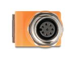 DELOCK M12 Adapter A-kodiert 8 Pin Bu zu RJ45 Bu gewinkelt