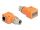 DELOCK M12 Adapter A-kodiert 8 Pin Bu zu RJ45 Bu gewinkelt