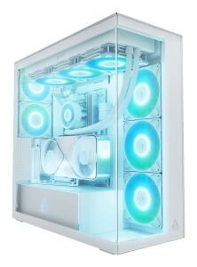 ARCTIC Xtender VG (White) Premium E-ATX PC-Gehäuse mit vertikaler GPU-Montage