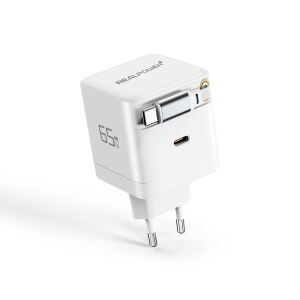 REALPOWER GaN Charger 65W weiss,65 Watt, 2x Type-C