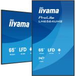 iiyama LH6564UHS-B1AG Signage-Display Digital Signage Flachbildschirm 165,1 cm (65") WLAN 500 cd/m² 4K Ultra HD Schwarz Eingebauter Prozessor Android 24/7