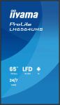 iiyama LH6564UHS-B1AG Signage-Display Digital Signage Flachbildschirm 165,1 cm (65") WLAN 500 cd/m² 4K Ultra HD Schwarz Eingebauter Prozessor Android 24/7