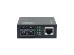 LevelOne Smart Gigabit RJ45-SC Medienkonverter, Singlemode-Glasfaser, 1310 nm, 20 km, kompatibel mit 19-Zoll-Rack-Montagegehäusen