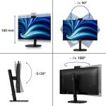 Philips 3000 series 32B2U3601H/00 Computerbildschirm 80 cm (31.5") 2560 x 1440 Pixel Quad HD LCD Schwarz
