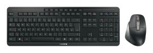 CHERRY Stream desktop ultimate Tastatur Maus enthalten Heimbüro USB + RF Wireless + Bluetooth QWERTZ Deutsch Schwarz