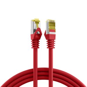 EFB Elektronik RJ45 Patchkabel Cat.6A S/FTP LSZH Cat.7 Rohkabel rot