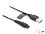 DeLOCK USB Ladekabel 5 V für Elektrorasierer kompatibel mit Remington HC4250, MB4200, MB6850, XR1330 Serie - Rasierer Ladegerät Ersatzkabel 1,2 m