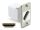 DELOCK Panel Mount HDMI Bu. zu HDMI Bu. silber / weiß