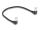 DeLOCK RJ45 Netzwerkkabel Cat.6A S/FTP Slim 90° unten / unten gewinkelt 0,25 m schwarz