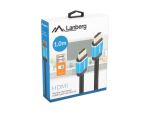 Lanberg CA-HDMI-P20CU-0010-BK HDMI-Kabel 1 m HDMI Typ A (Standard) Schwarz, Blau