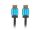 Lanberg CA-HDMI-P20CU-0010-BK HDMI-Kabel 1 m HDMI Typ A (Standard) Schwarz, Blau