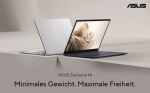 ASUS Zenbook 14 OLED UX3405CA-QD1302W Intel Core Ultra 7 255H Laptop 35,6 cm (14") WUXGA 16 GB LPDDR5x-SDRAM 1 TB SSD Wi-Fi 7 (802.11be) Windows 11 Home Deutsch Silber