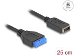 DELOCK USB 5 Gbps Kabel Pfostenbu >intern USB Typ-E Bu...