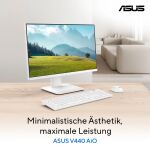 ASUS V400 AiO V440VAK-WPC331W Intel Core 3 100U 60,5 cm (23.8") 1920 x 1080 Pixel All-in-One-PC 8 GB DDR5-SDRAM 512 GB SSD Windows 11 Home Wi-Fi 6 (802.11ax) Weiß