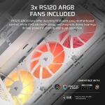 Corsair Midi Tower 3200D RS ARGB PC Case Weiß