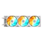 GIGABYTE GAMING 360 ICE Flüssigkeitskühler für CPU - 3x120 mm ARGB-Lüfter, Schiebe-Verriegelungsmechanismus, DAISY-CHAIN, Kompatibel mit Intel LGA 1851 und AMD AM5