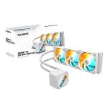 GIGABYTE GAMING 360 ICE Flüssigkeitskühler für CPU - 3x120 mm ARGB-Lüfter, Schiebe-Verriegelungsmechanismus, DAISY-CHAIN, Kompatibel mit Intel LGA 1851 und AMD AM5