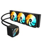 GIGABYTE GAMING 360 Flüssigkeitskühler für CPU - 3x120 mm ARGB-Lüfter, Schiebe-Verriegelungsmechanismus, DAISY-CHAIN, Kompatibel mit Intel LGA 1851 und AMD AM5