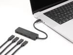 DELOCK USB 10Gbps USB-C Hub mit 4x USB-C Buchse schwarz