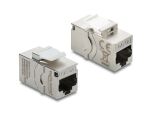 DELOCK Keystone Modul RJ45 BU < BU Cat.6A Schraubschutzkappe