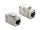 DELOCK Keystone Modul RJ45 BU < BU Cat.6A Schraubschutzkappe